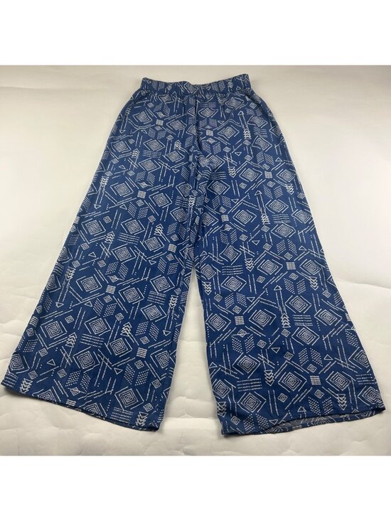 Mossimo Supply Co. Pants - Mossimo Blue Diamond Batik Print Lightweight Wide Leg Lounge Pant M